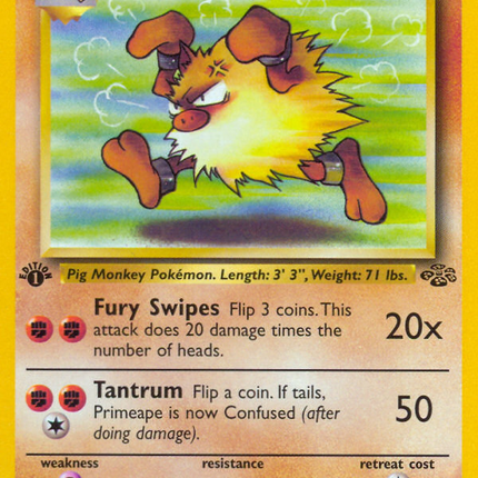 Primeape (43/64) [Jungle 1st Edition]