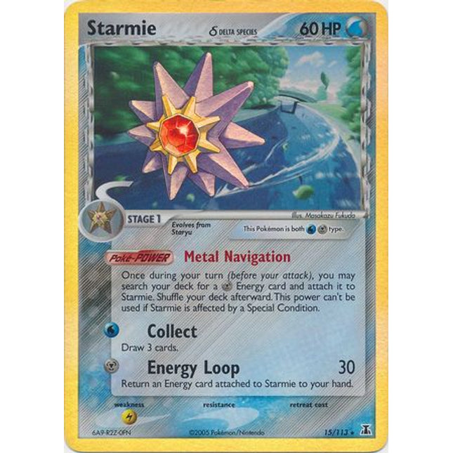 Starmie (15/113) (Delta Species) (Stamped) [EX: Delta Species]