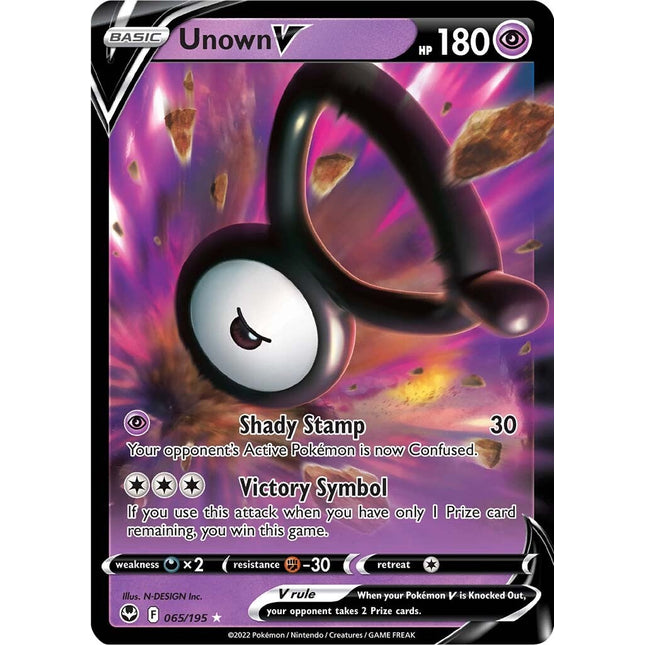 Unown V (065/195) [Sword & Shield: Silver Tempest]