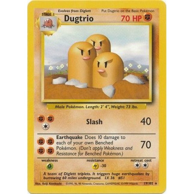 Dugtrio (19/102) [Base Set]