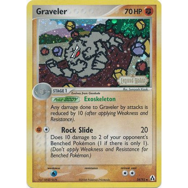 Graveler (34/92) (Stamped) [EX: Legend Maker]