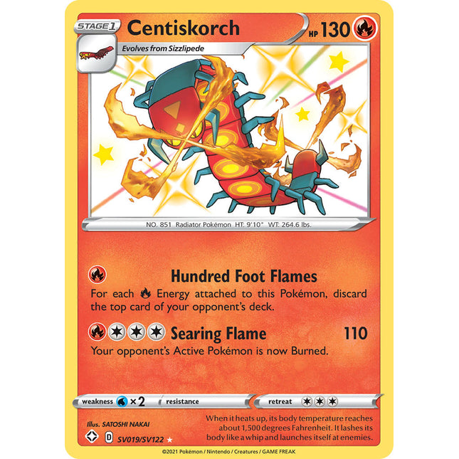 Centiskorch (SV019/SV122) [Sword & Shield: Shining Fates]