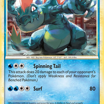Feraligatr (20/123) (Theme Deck Exclusive) [HeartGold & SoulSilver: Base Set]