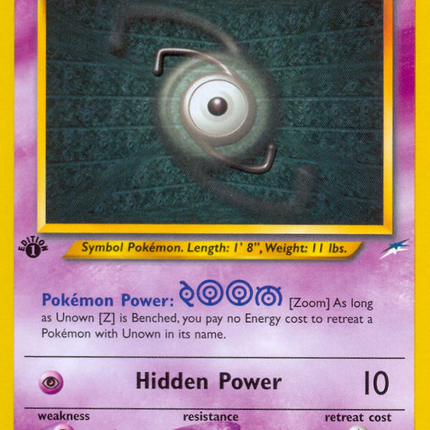 Unown [Z] (60/105) [Neo Destiny 1st Edition]