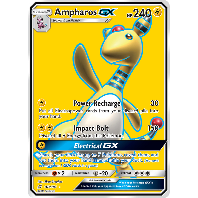 Ampharos GX (163/181) [Sun & Moon: Team Up]