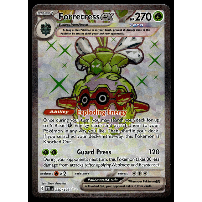 Forretress ex - 230/193 - NM - Full Art - Paldea Evolved - Pokemon - A8-38