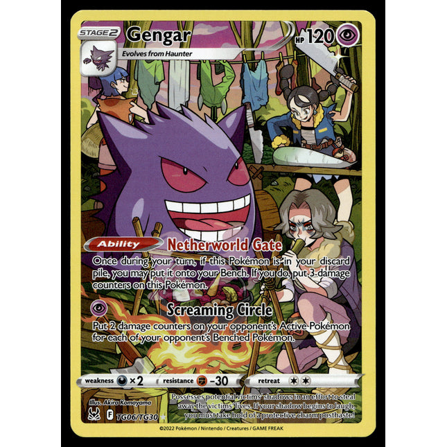 Gengar - TG06/TG30 - NM - Character Rare - Lost Origin - Pokemon - A9-108