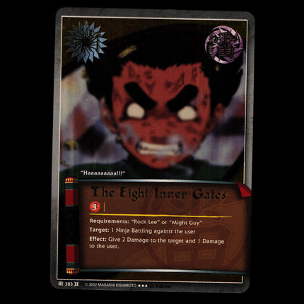 The Eight Inner Gates - 383 - NM - 1st Edition - Foil - Naruto CCG - D4-356