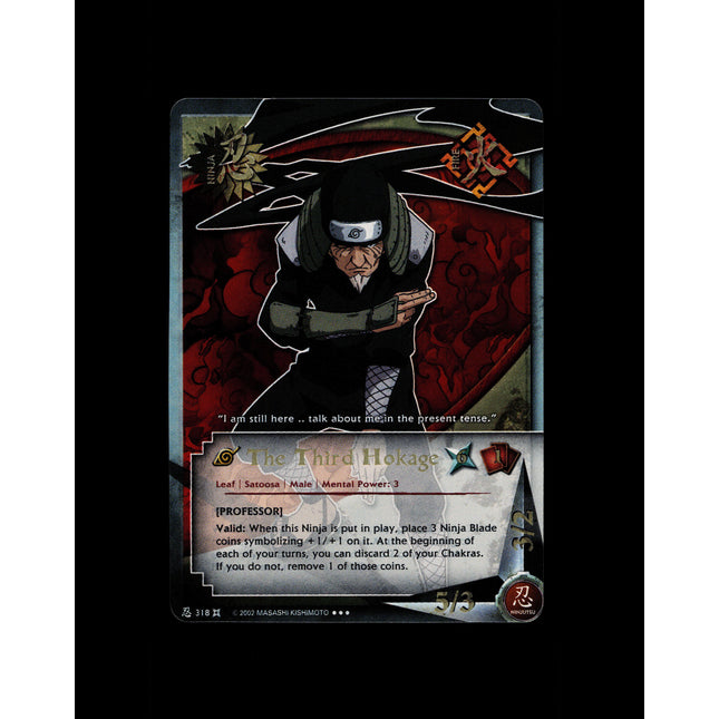 The Third Hokage - 318 - NM - Unlimited - Foil - Naruto CCG - E1-113