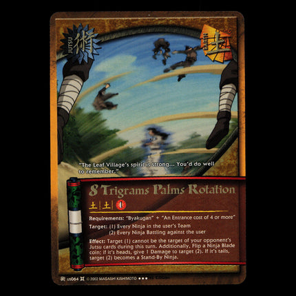 8 Trigrams Palms Rotation - us064 - NM - 1st Edition - Foil - Naruto CCG - D4-343
