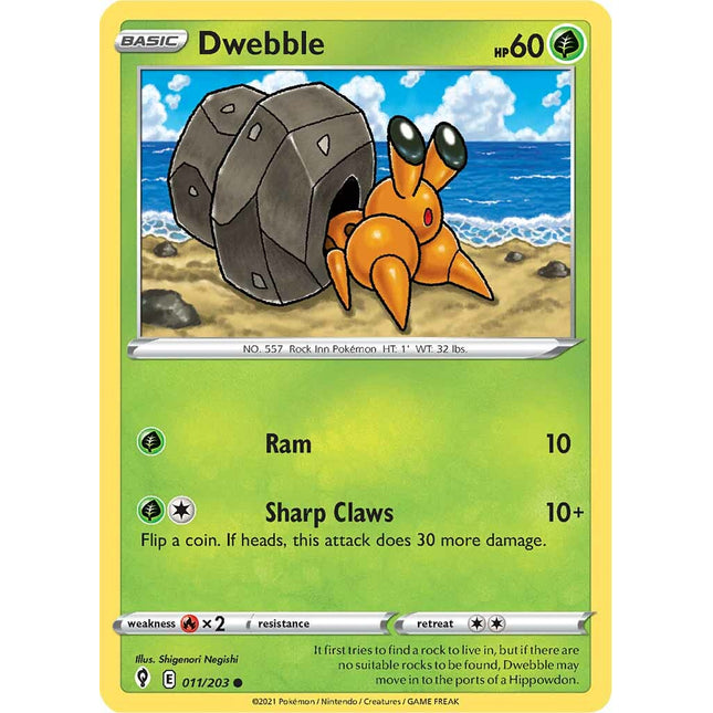 Dwebble (011/203) [Sword & Shield: Evolving Skies]