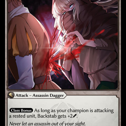 Backstab - DOA 1st EN-070 - Common - Near Mint - Foil - Grand Archive TCG