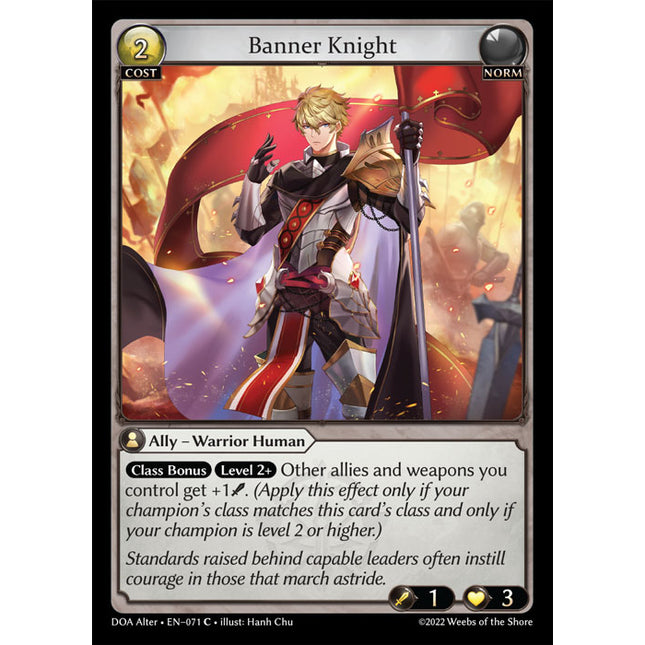 Banner Knight - DOA Alter EN-071 - x4 - Common - Near Mint - Non-Foil - Grand Archive TCG