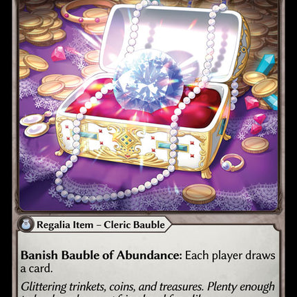Bauble of Abundance - FTCA EN-002 - x1 - SR - NM - Armaments Foil - Grand Archive TCG