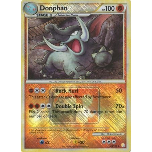 Donphan (40/123) (League Promo) [HeartGold & SoulSilver: Base Set]