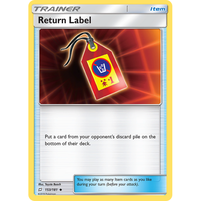 Return Label (153/181) [Sun & Moon: Team Up]