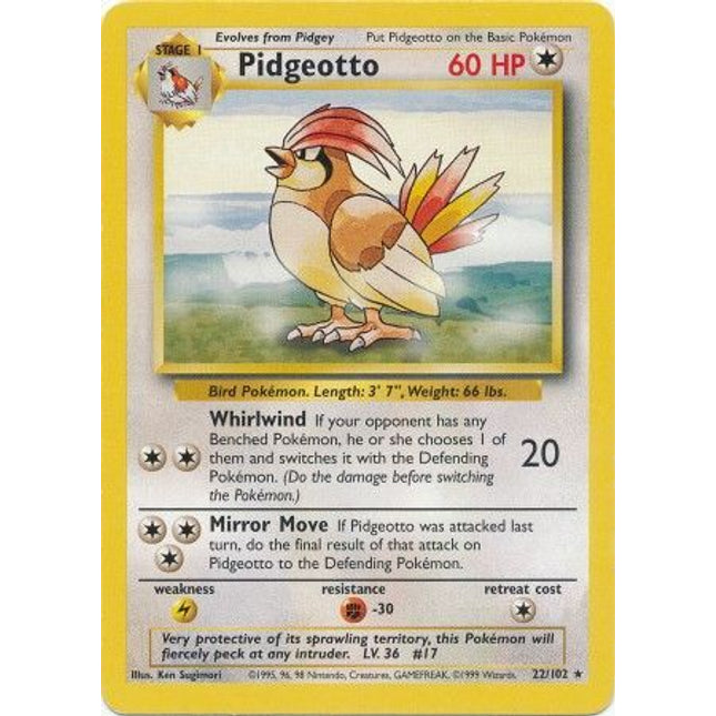 Pidgeotto (22/102) [Base Set]