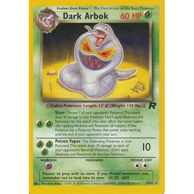 Dark Arbok (19/82) (W Stamped Promo) [Team Rocket Unlimited]