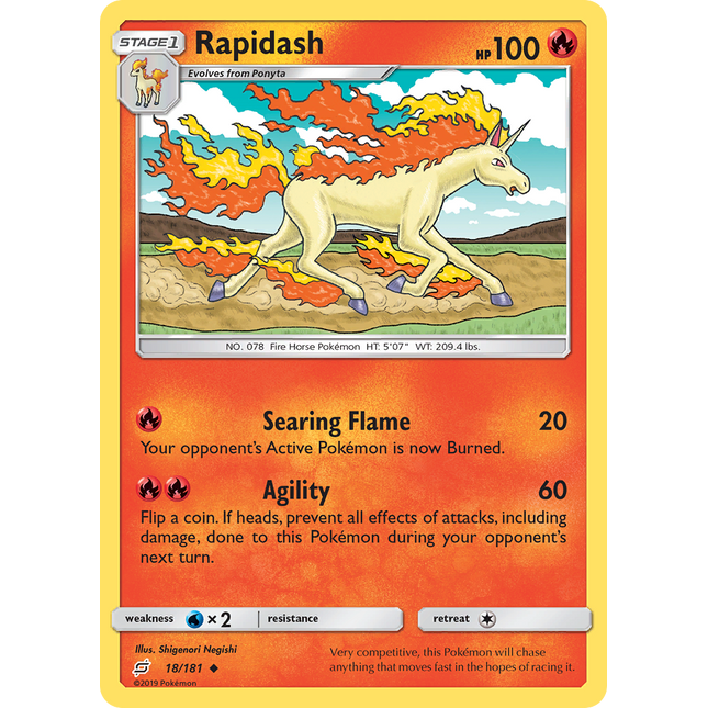 Rapidash (18/181) [Sun & Moon: Team Up]
