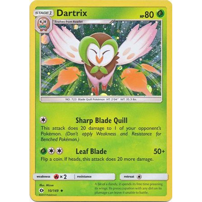 Dartrix (10/149) (Cosmos Holo) [Sun & Moon: Base Set]