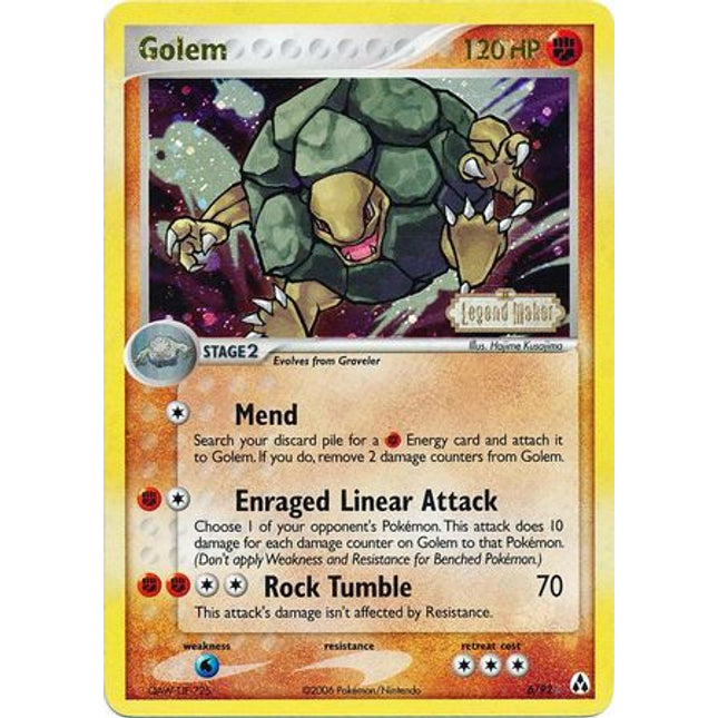 Golem (6/92) (Stamped) [EX: Legend Maker]