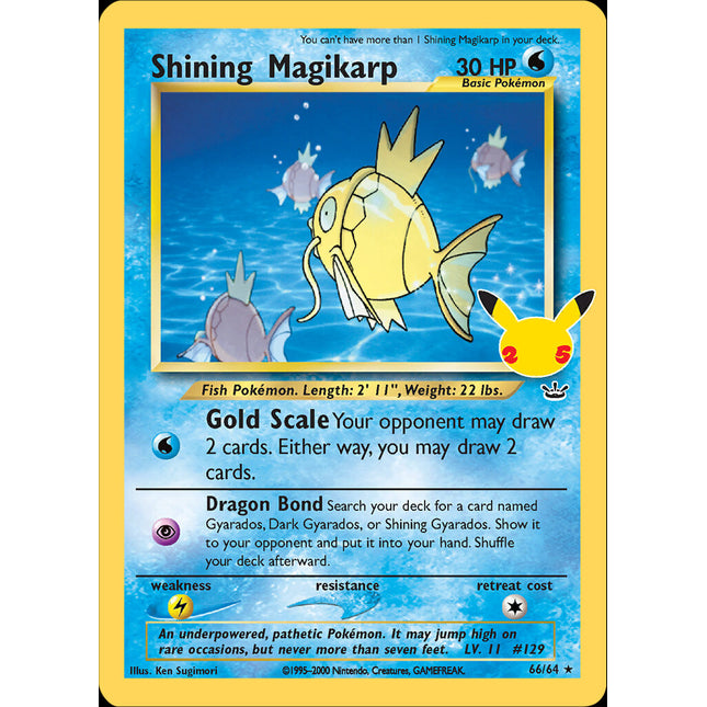 Shining Magikarp (66/64) [Celebrations: 25th Anniversary - Classic Collection]