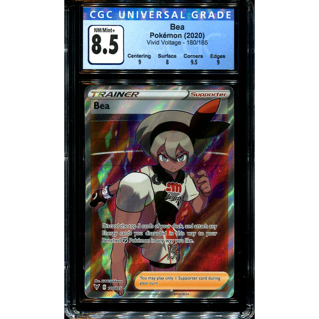 Bea - 180/185 - CGC 8.5 - Full Art - Vivid Voltage - Pokemon - 28264