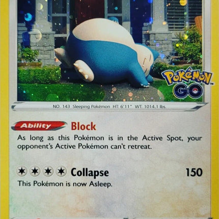 Snorlax (55/078) (Cosmos Holo) [Pokémon GO]