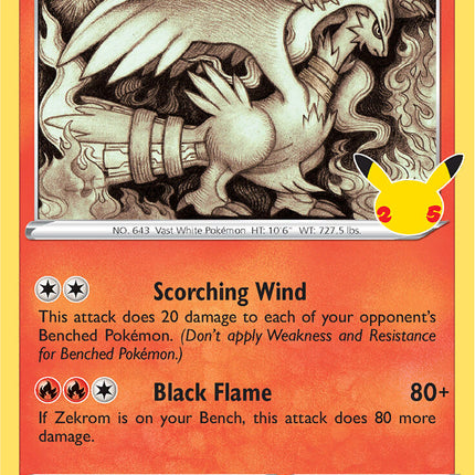 Reshiram (002/025) [Celebrations: 25th Anniversary]