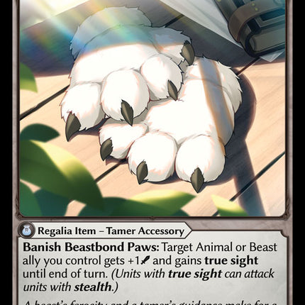 Beastbond Paws - DOA 1st EN-025 - Common - Near Mint - Foil - Grand Archive TCG
