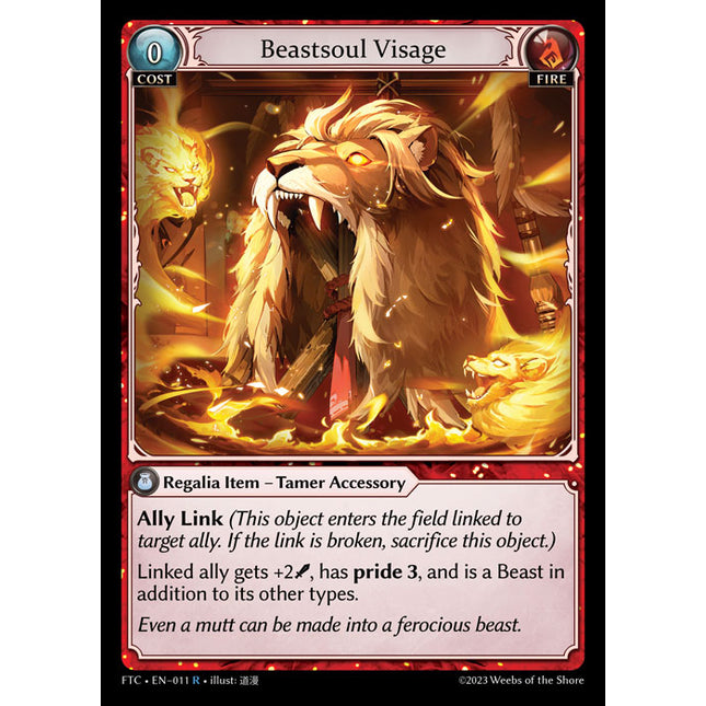 Beastsoul Visage - FTC EN-011 - x1 - R - NM - Foil - Grand Archive TCG