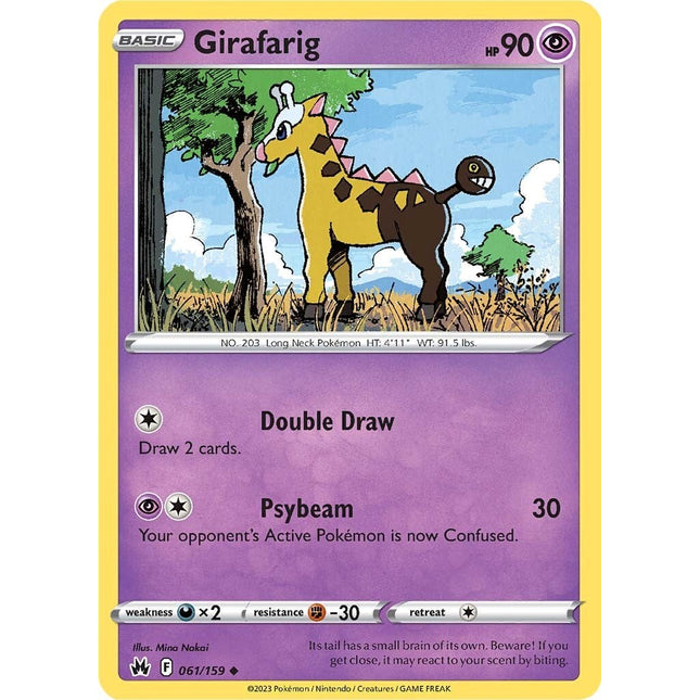 Girafarig (061/159) [Sword & Shield: Crown Zenith]