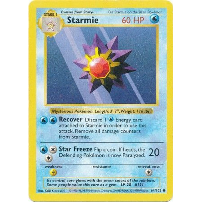 Starmie (64/102) [Base Set (Shadowless)]