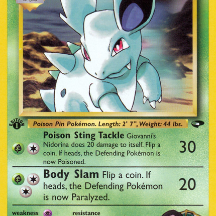 Giovanni's Nidorina (44/132) [Gym Challenge 1st Edition]