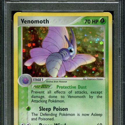 Venomoth - 49/112 - PSA 9 - Reverse Holo - FRLG - Pokemon - 80893
