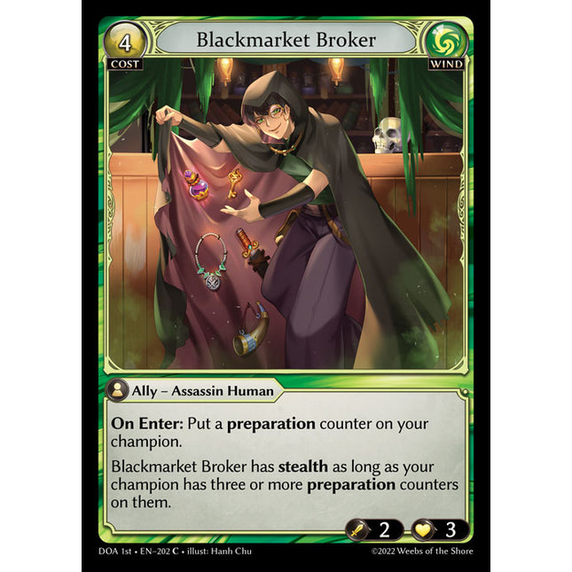 Blackmarket Broker - DOA 1st EN-202 - Common - Near Mint - Non-Foil - Grand Archive TCG