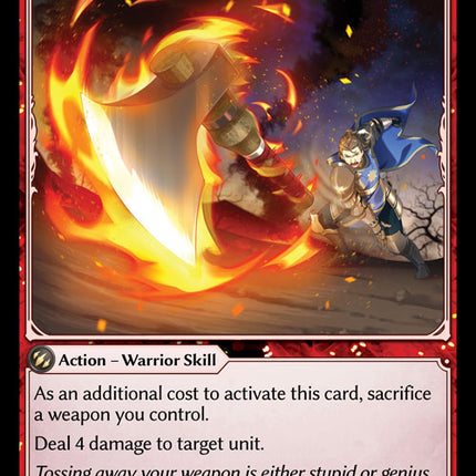 Blazing Throw - DOA 1st EN-120 - Common - Near Mint - Foil - Grand Archive TCG