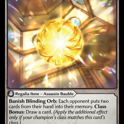 Blinding Orb - DOA 1st EN-026 - Rare - Near Mint - Foil - Grand Archive TCG
