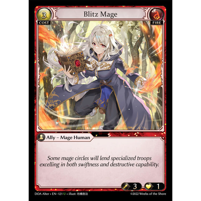 Blitz Mage - DOA Alter EN-121 - Uncommon - Near Mint - Foil - Grand Archive TCG