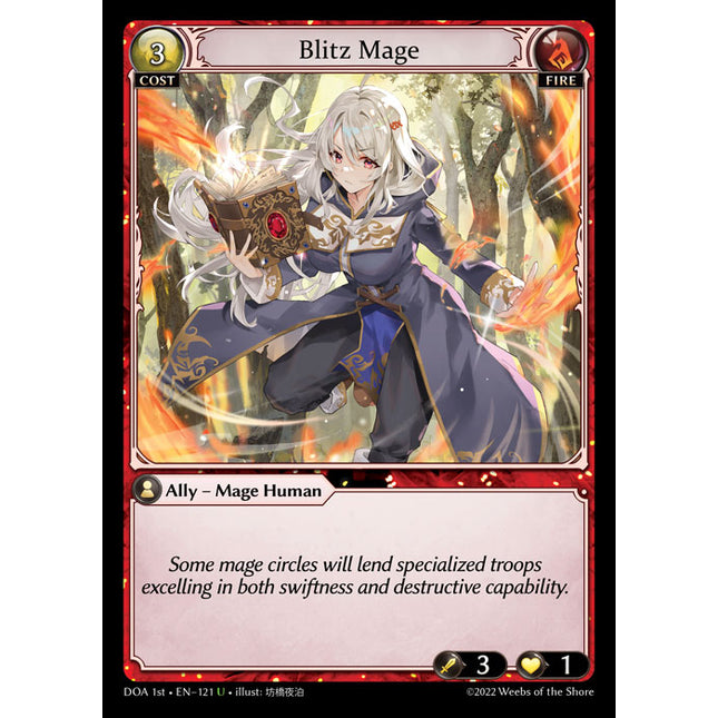 Blitz Mage - DOA 1st EN-121 - Uncommon - Near Mint - Non-Foil - Grand Archive TCG