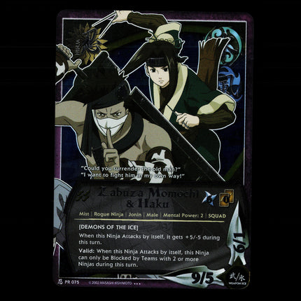 Zabuza Momochi & Haku - PR 075 - NM - Foil - Promo - Naruto CCG - E1-3