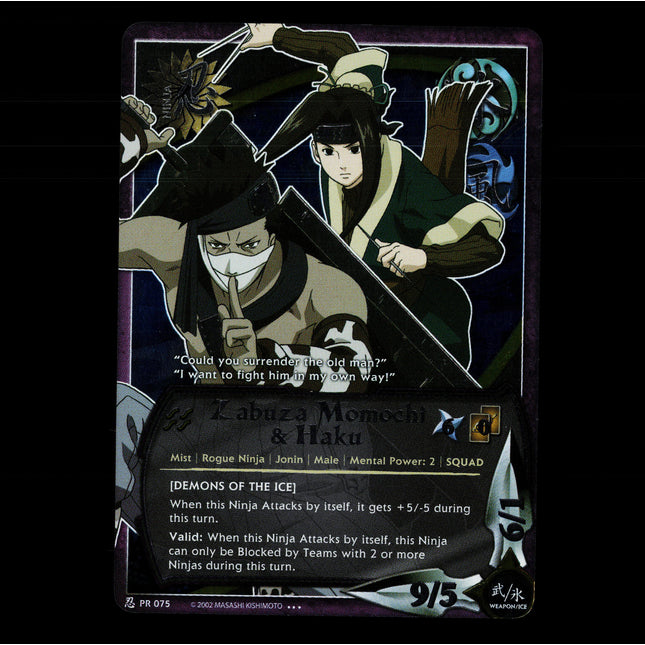 Zabuza Momochi & Haku - PR 075 - NM - Foil - Promo - Naruto CCG - E1-3