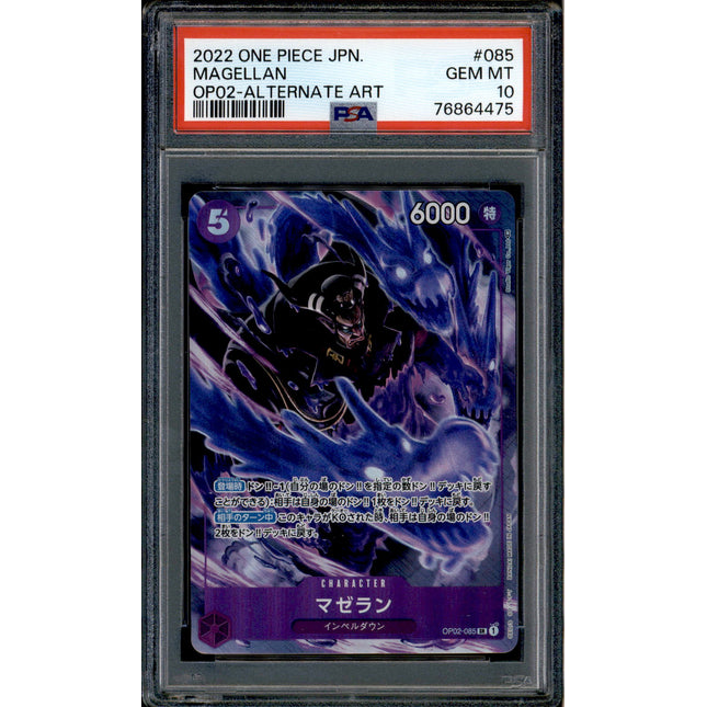 Magellan - OP02-085 - PSA 10 - Alt Art Japanese - OP02 - One Piece - 64475