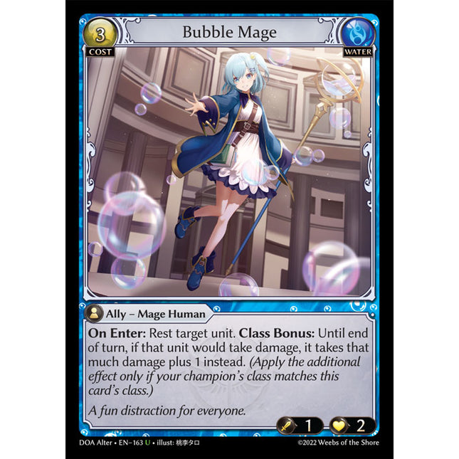 Bubble Mage - DOA Alter EN-163 - x1 - Uncommon - Near Mint - Non-Foil - Grand Archive TCG