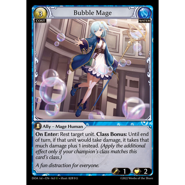 Bubble Mage - DOA 1st EN-163 - Uncommon - Near Mint - Foil - Grand Archive TCG