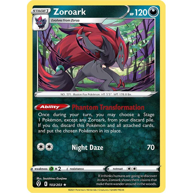 Zoroark (103/203) [Sword & Shield: Evolving Skies]