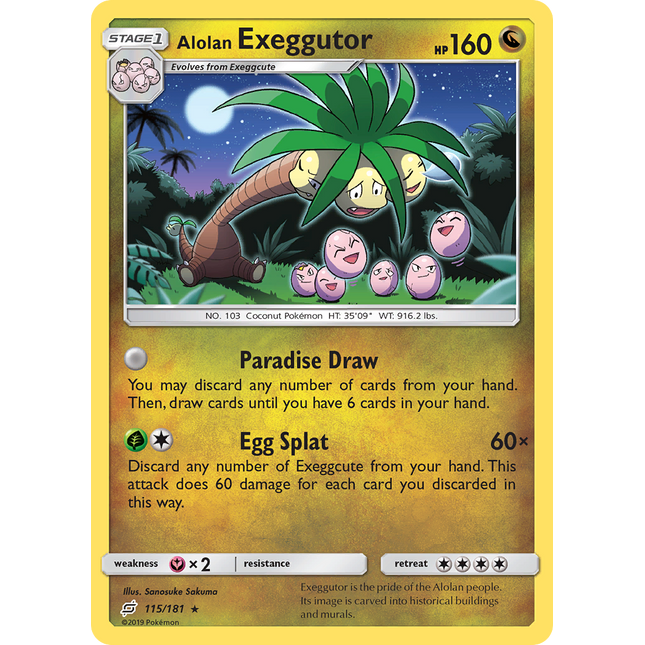 Alolan Exeggutor (115/181) [Sun & Moon: Team Up]
