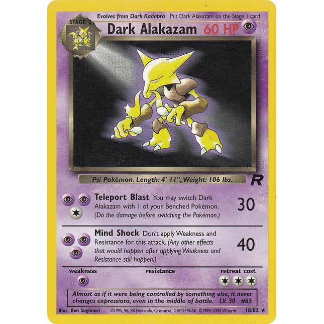 Dark Alakazam (18/82) [Team Rocket]