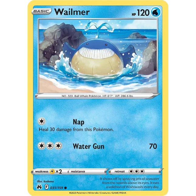 Wailmer (031/159) [Sword & Shield: Crown Zenith]