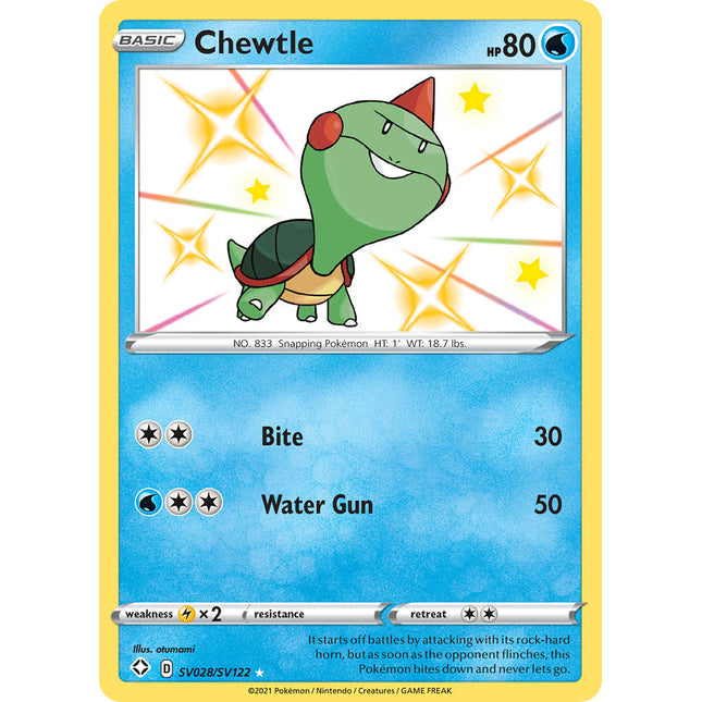 Chewtle (SV028/SV122) [Sword & Shield: Shining Fates]